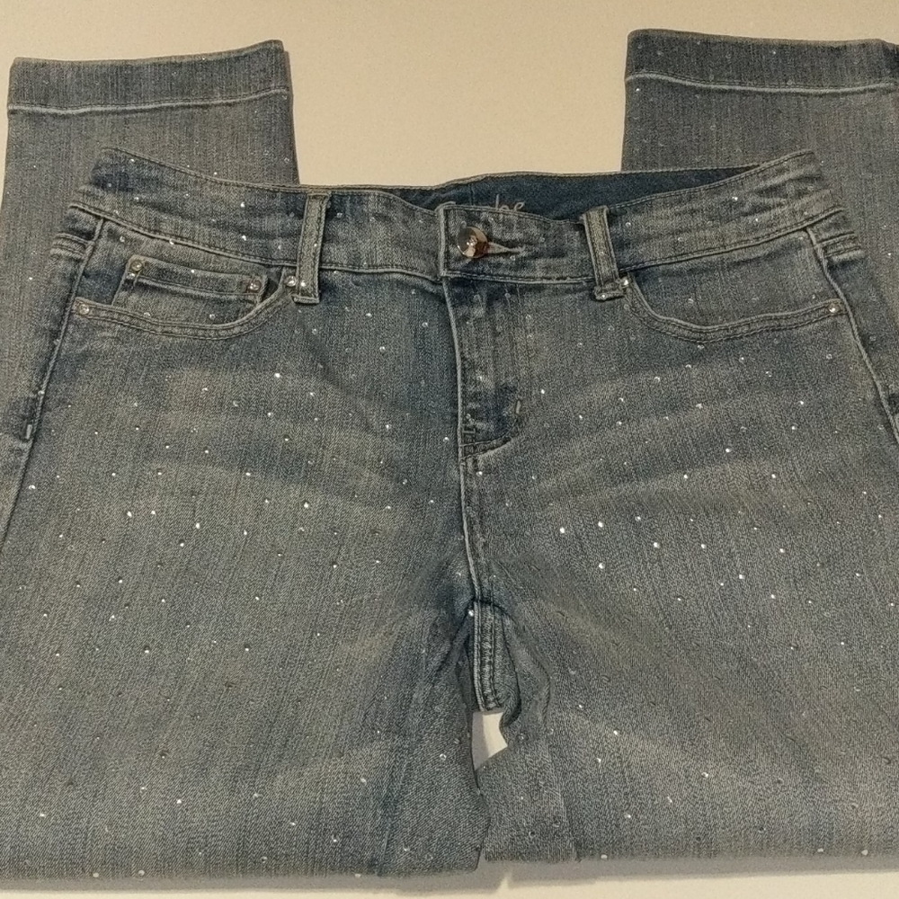 Ladies C A C H E Capris Size 4 With Diamonds - image 3